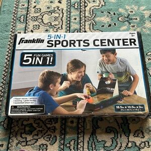 Franklin 5-in-1 Sports Center Game Set - Black and Blue